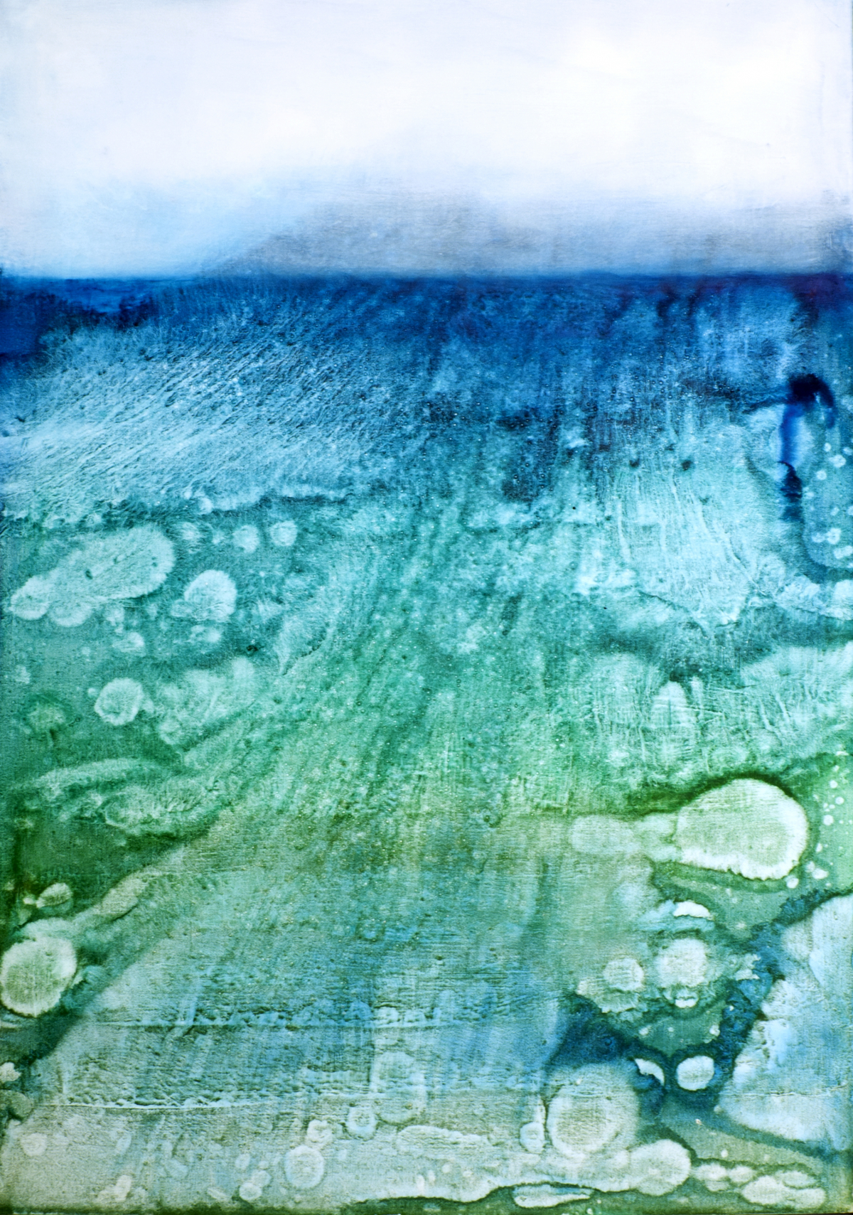 Moře – ráno (C. Debussy), 2012, olej, plátno, 100x100 cm